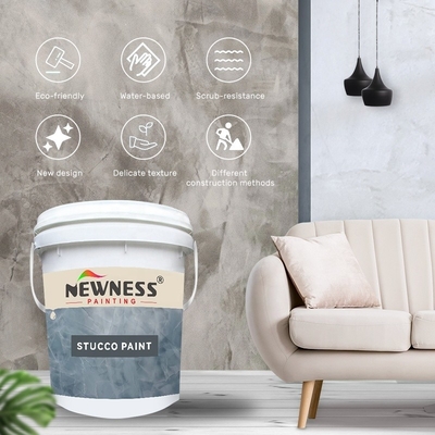 Francés Un revestimiento de construcción certificado bajo MOQ Diferentes patrones Estucado decorativo Texturas Pintura para paredes