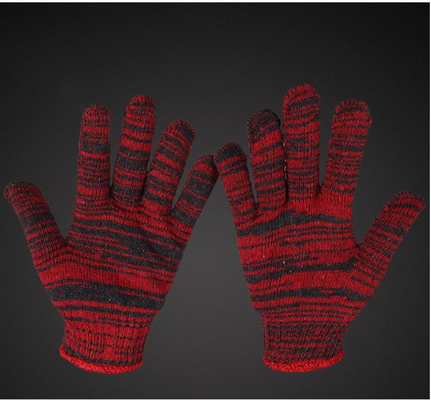 Guantes de trabajo manuales de algodón de punto para hombres