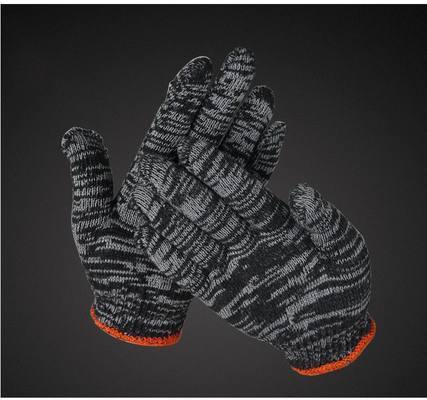 Guantes de trabajo manuales de algodón de punto para hombres
