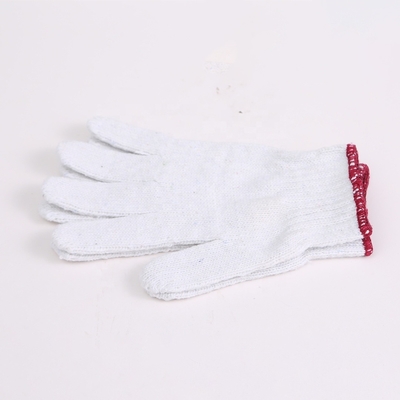 Guantes de trabajo de mano de algodón blanco profundo de seguridad de la mano de punto de 20 a 60 g.
