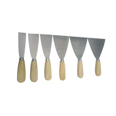 Ángulo de 90 grados de la hoja de madera de la manija de pintura de masilla de cuchillo de hierro inoxidable raspador