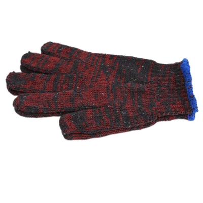 10Gague Guantes de trabajo de protección con revestimiento de poliéster con rizos de látex recubierto de palma de caucho