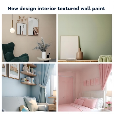 Pintura de látex para revestimientos de pared Tiempo de secado 60 min Superficie Seco y colores personalizados