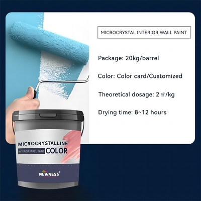 Pintura de látex para revestimientos de pared Tiempo de secado 60 min Superficie Seco y colores personalizados