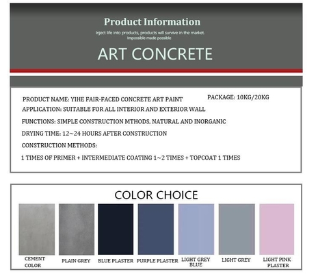 Servicio OEM/ODM Pintura de pared de microcemento acrílico en color Muili para aplicación de aerosol