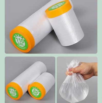 Película de enmascaramiento activada por agua preenmascarada ancho 30cm-300cm para un enmascaramiento fácil y preciso
