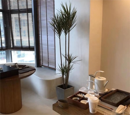 Color continuo impecable microconcreto poliuretano resina micro cemento para el médico en casa