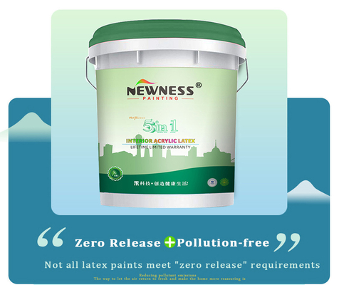 Emulsión de pintura para paredes interiores de revestimiento de edificios con cubierta superior CAS no 9003-01-4