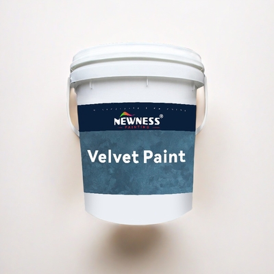 Pintura de pared de interior de efecto de polvo de perla de terciopelo ventaja a prueba de humedad