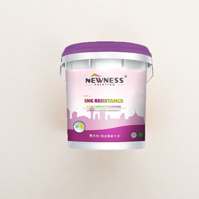 20KG/BUCKET Pinturas asiáticas Pintura de pared Elastica y resistente a las grietas con aplicación de rodillos