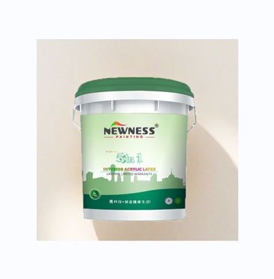 Pintura de látex acrílico respetuosa con el medio ambiente para paredes interiores no tóxica y a base de agua