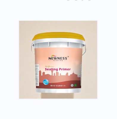 Pintura de pared respetuosa con el medio ambiente y resistente a los álcalis. Cepillo de sellado de primeras aplicado en paredes exteriores.