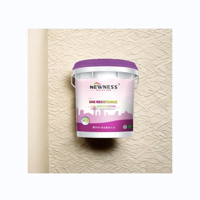 Pintura de látex de albañilería de acabado brillante para decoración de interior impermeable y ventilación