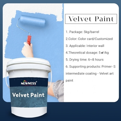 Actualice sus paredes con pintura de pared de revestimiento líquido sin aceite ECO y pintura de arte de terciopelo