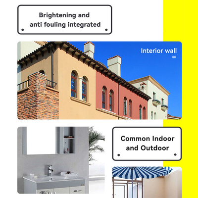 Pintura de pared impermeable acrílica con acabado brillante para revestimiento brillante e impermeable