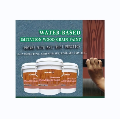 Revestimiento líquido de color brillante para recubrimientos de polvo de fondo duradero de grano de madera múltiple