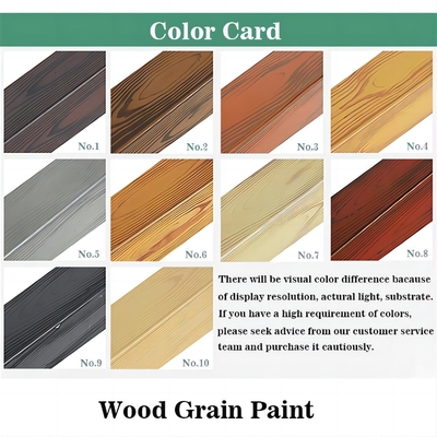 Método de aplicación de pulverización Colores personalizados Sublimación Cobertura en polvo de grano de madera con MF Tio2