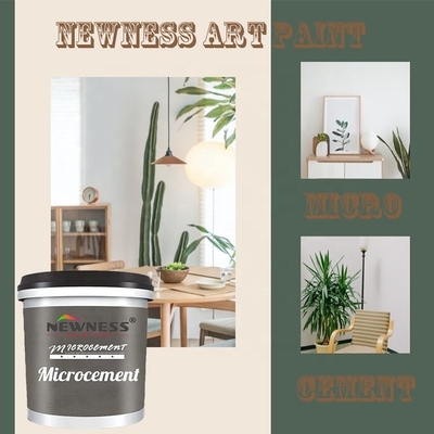 Kit de pintura de pared sin costura de microcemento de alta dureza Método de raspado de microcemento de silicato