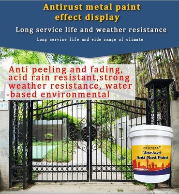 Construcciones metálicas Pintura anticorrosión Primer epoxi a base de agua con revestimiento de óxido rojo