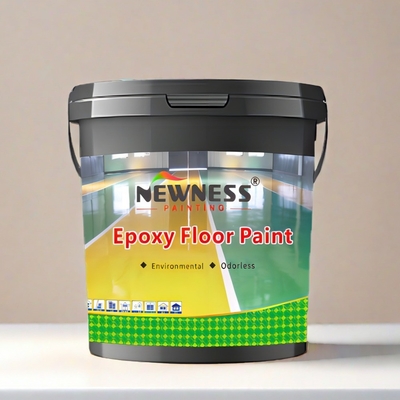 Kit de revestimiento de pisos de flocos epoxi de colores con pintura epoxi y revestimiento autonivelado