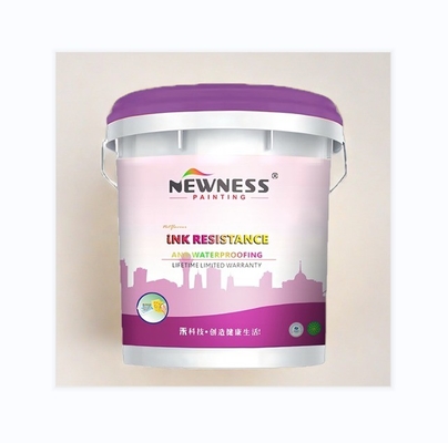 Aplicación de aluminio pintura de emulsión de paredes interiores superblancas con y poder de cobertura