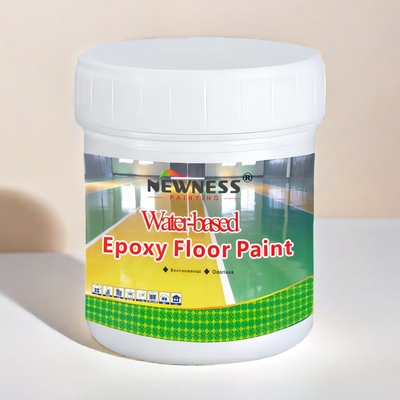 Pintura para suelos epoxi de dos componentes 2K resistente al agua brillante pegamento para revestimiento de suelos MF Tio2