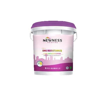 Aplicación de aluminio pintura de emulsión de paredes interiores superblancas con y poder de cobertura