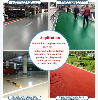Revestimiento líquido del piso de garaje Revestimiento del piso de resina epoxi con función a prueba de humedad
