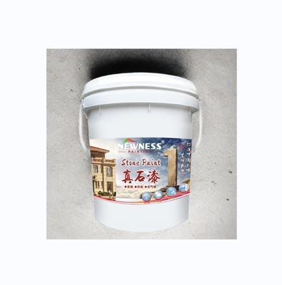 Método de aplicación con aerosol Pintura de piedra excelente resistencia a las condiciones climáticas para la textura de la pared del hogar