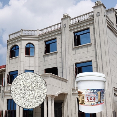 Pintura de revestimiento de edificios amigable con el medio ambiente similar al mármol con una vida útil de 12 meses