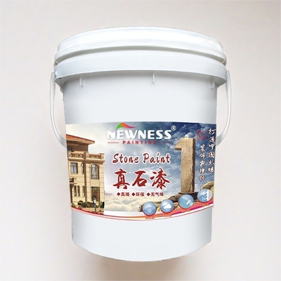 Pintura de pared exterior con imitación de la textura de piedra falsa y recubrimiento de piedra acrílica