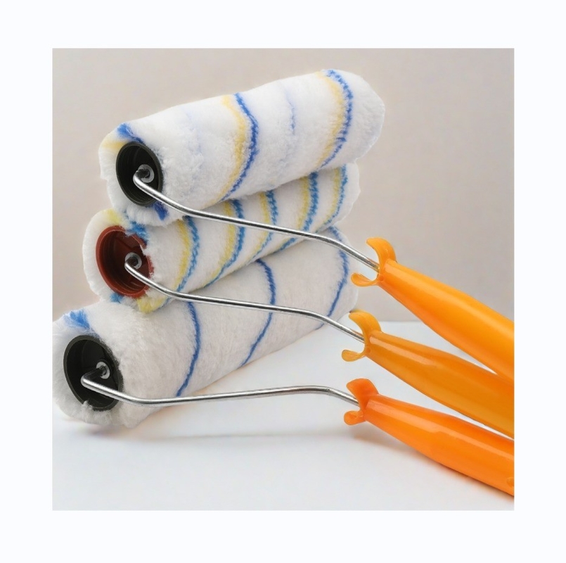 Manija de plástico PP de 4 pulgadas Mini Roller Roller de pintura para herramientas profesionales de pintura de paredes