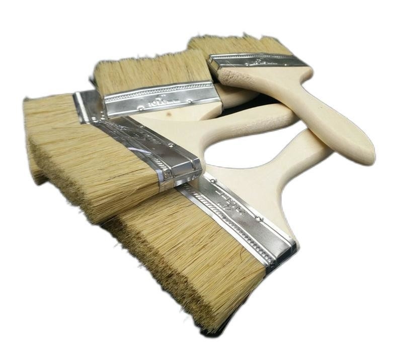 Distribuidor OEM soporte personalizado pinceles de pintura de mango de madera para pintura de paredes