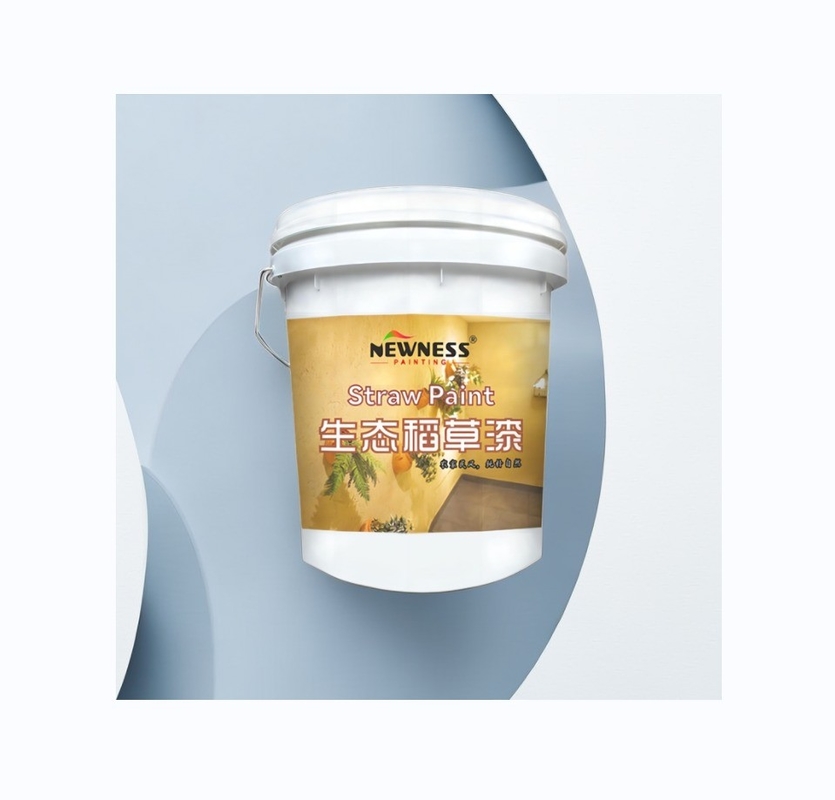 Pintura de paja de arroz ecológica para revestimientos de paredes interiores y exteriores sostenibles