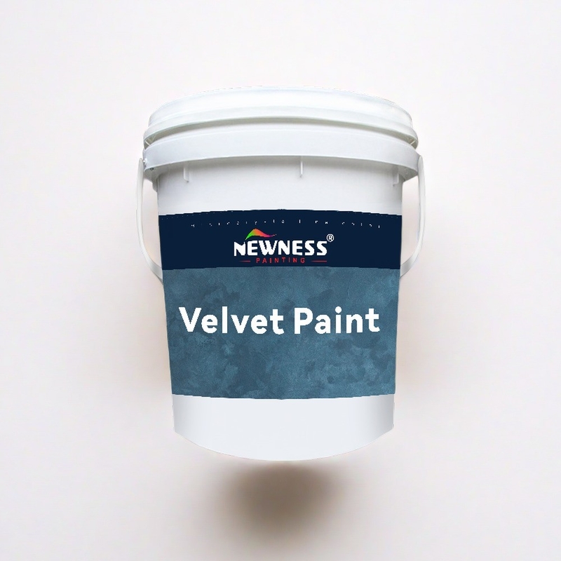 Pintura de arte de terciopelo decorativa para el dormitorio en colores personalizados Efecto metálico especial