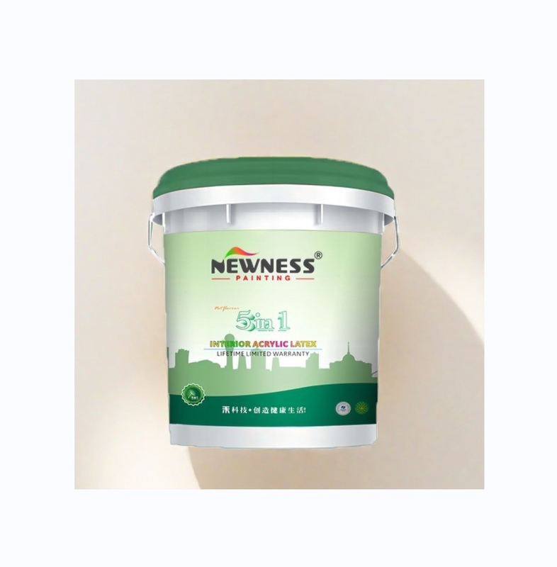 Pintura de látex acrílico respetuosa con el medio ambiente para paredes interiores no tóxica y a base de agua
