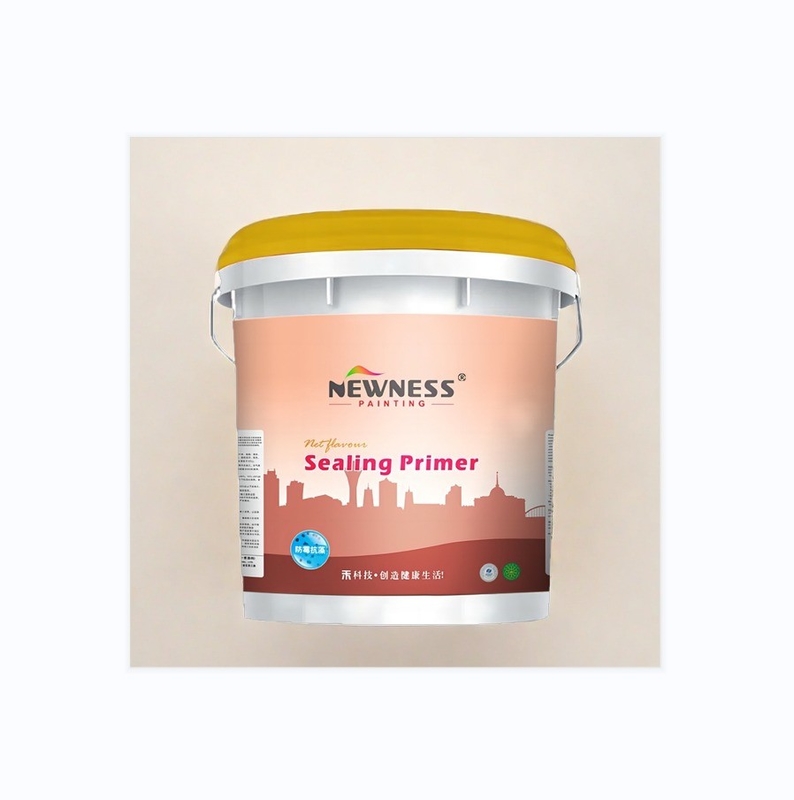 Pintura para paredes interiores y exteriores Primer de sellado resistente a los alcalinos en acrílico amarillo
