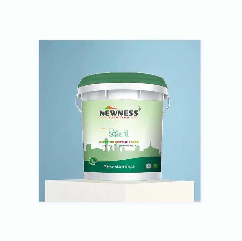 Aplicación de pincel Emulsión ecológica de pintura de pared interior en rosa para el color personalizado
