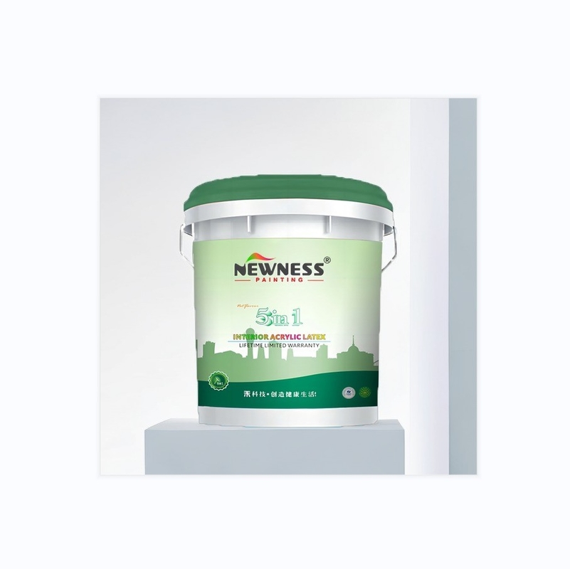 Pintura de emulsión de látex de revestimiento de paredes interiores blancas para un acabado brillante y durabilidad