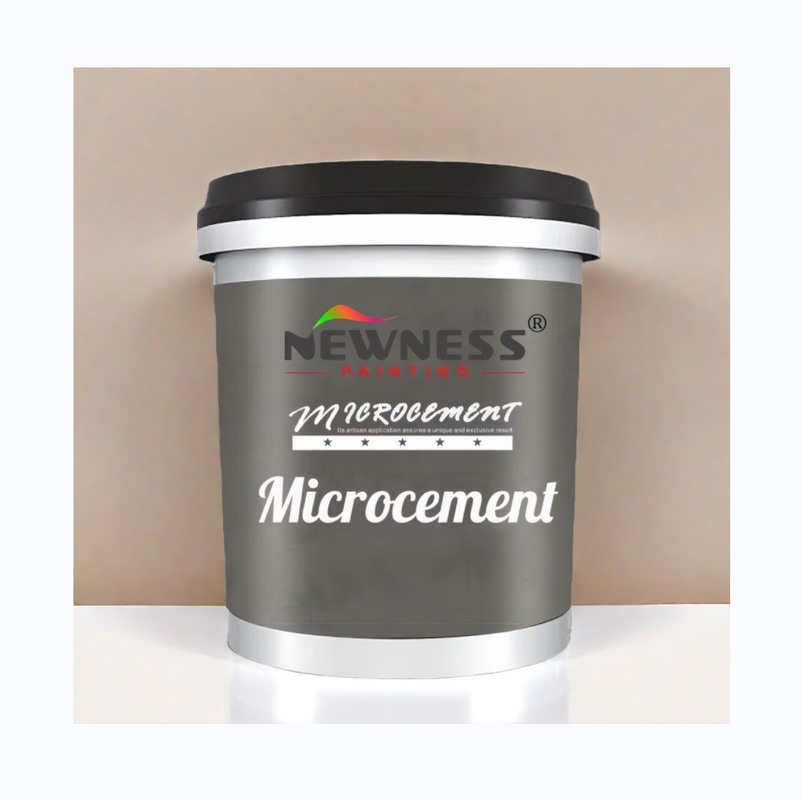 Pintura de látex acrílico de pared interior a base de silicato para decoración de micro cemento líquido