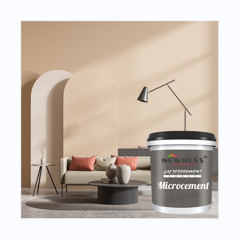 20KG/BUCKET Volumen de pintura de silicato acrílico látex líquido de microcemento para paredes interiores
