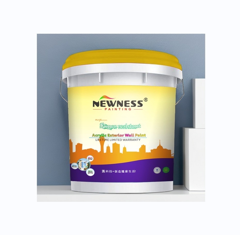20KG/BUCKET Repelente de polvo Acrílico lavable para paredes exteriores con pintura áspera CAS no 9003-01-4