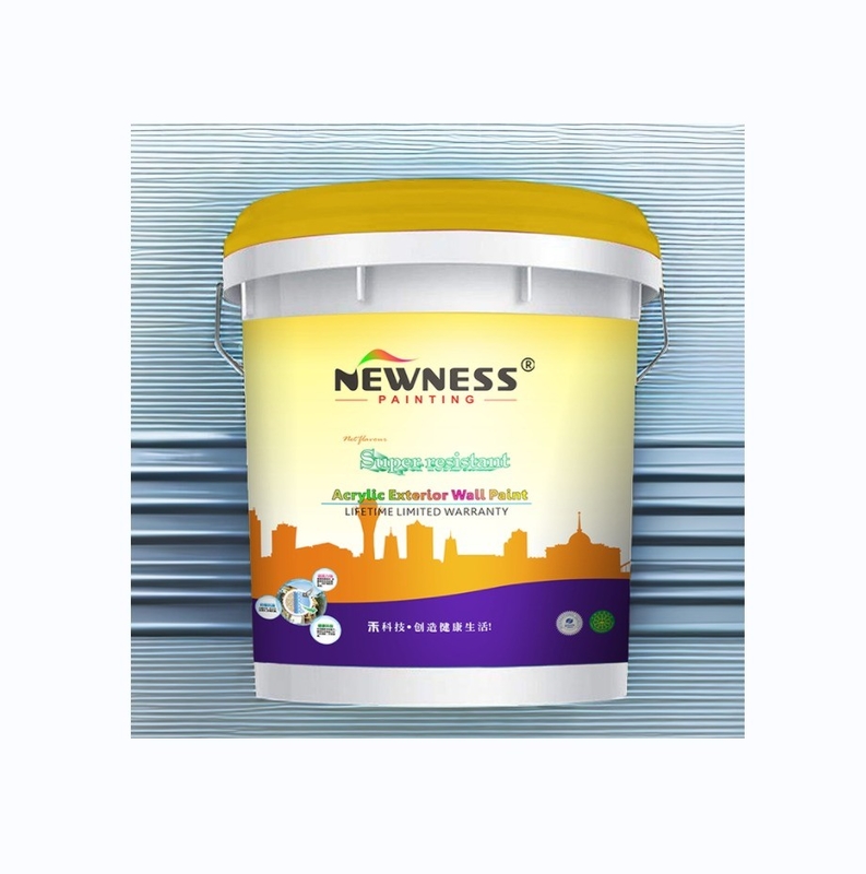 Pintura de látex acrílico de rendimiento superior para decoración de paredes interiores y exteriores