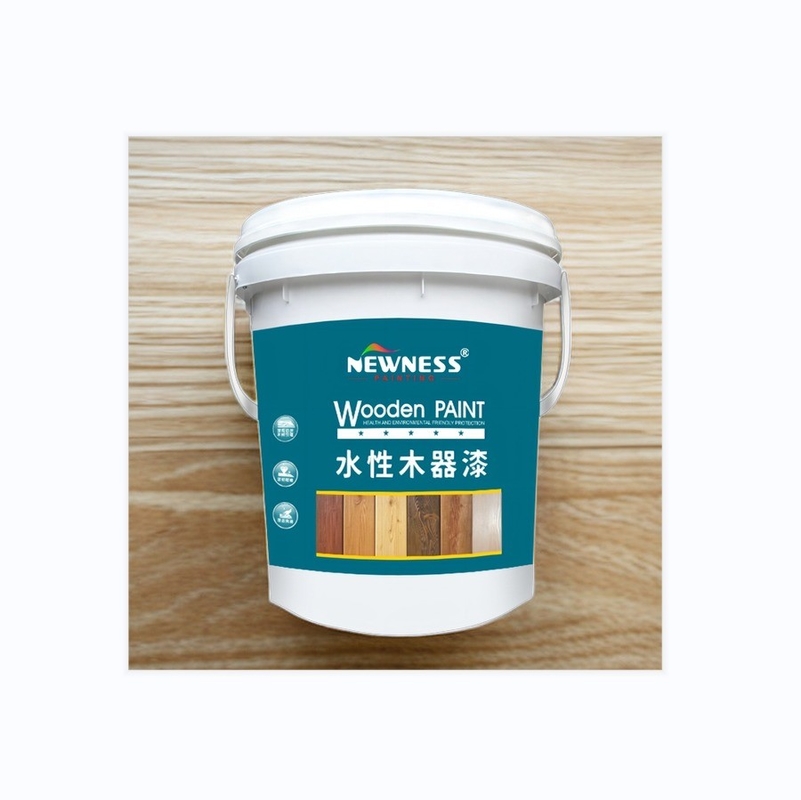 38% Contenido sólido PU Pintura transparente para muebles y suelos de madera transparente 20KG Volumen