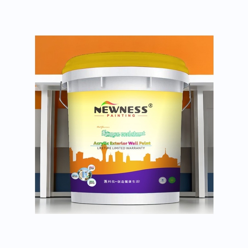 Pintura de pared de látex exterior personalizada en volumen de 20 kg / cubo con resistencia a las condiciones climáticas