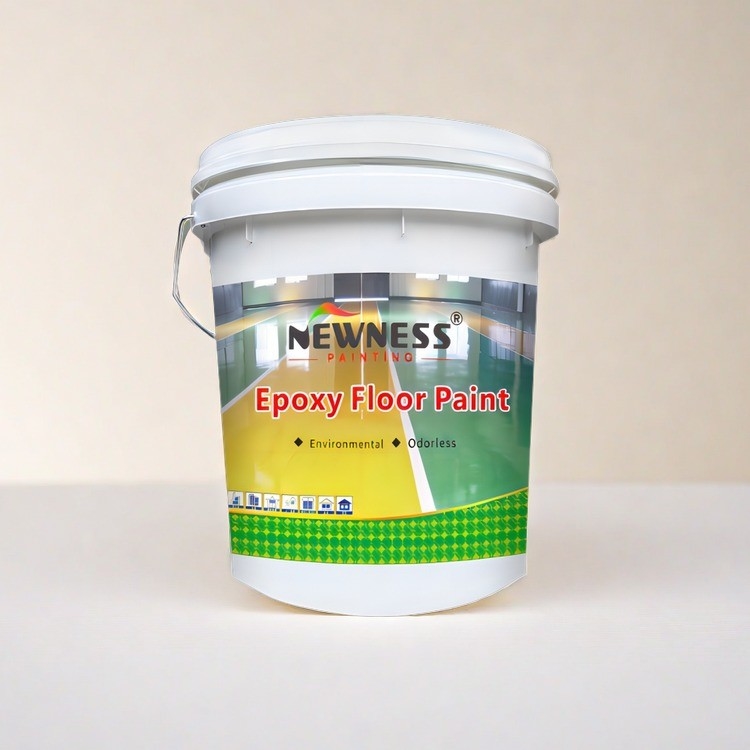 20KG/BUCKET Casa Blanca Pintura epoxi para pisos de hormigón Seca rápida y auto nivelación