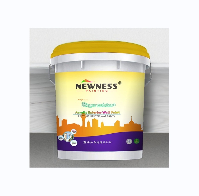 Pintura de látex brillante de grado exterior con acabado brillante opcional y número CAS 9003-01-4