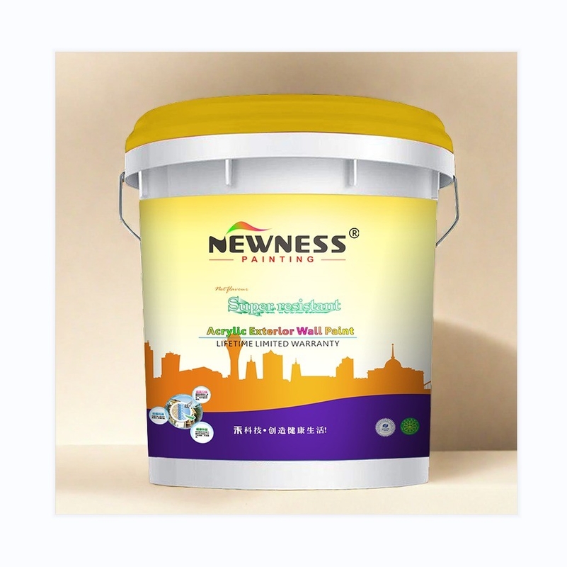 Pintura de látex amigable con el medio ambiente para paredes exteriores duradera