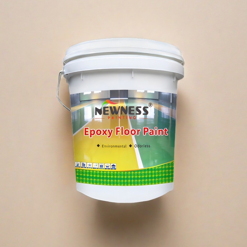 Base en gráfico de colores 20KG/BUCKET Barniz de revestimiento de suelo epoxi para zonas de alto tráfico