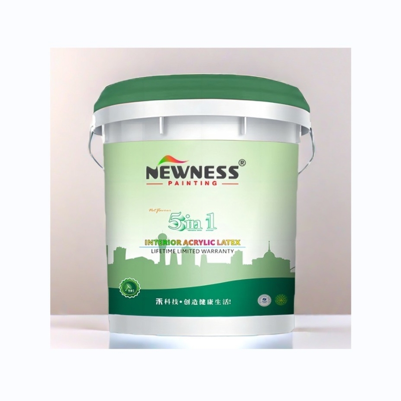 Pintura de pared de látex acrílico de emulsión blanca para dormitorio/sala de estar ventaja de formaldehído neto